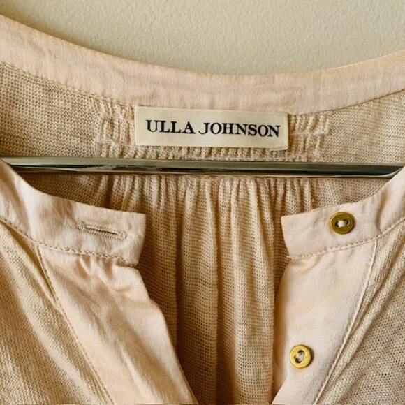 Ulla Johnson Champagne Linen Top - Picture 2 of 5